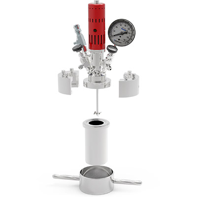 快開機械攪拌反應釜結(jié)構(gòu)分解圖